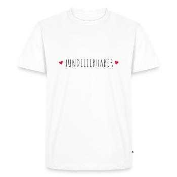 Cadeau amoureux des chiens - T-shirt Premium bio Homme - blanc - Devant - Nico (187cm)