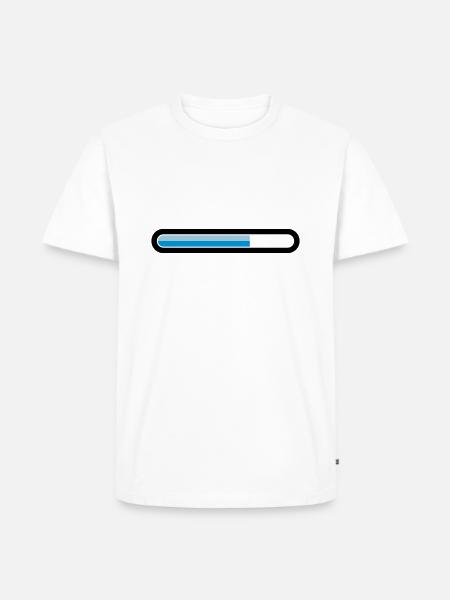 downloading - Men's Premium Organic T-Shirt - white
