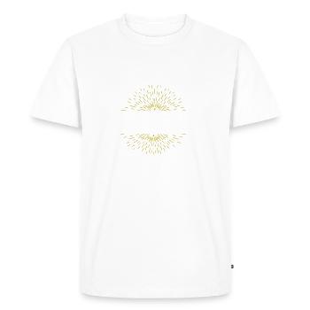 L'homme le mythe - Cadeau Anniversaire Roger - T-shirt Premium bio Homme - blanc - Devant - Nico (187cm)