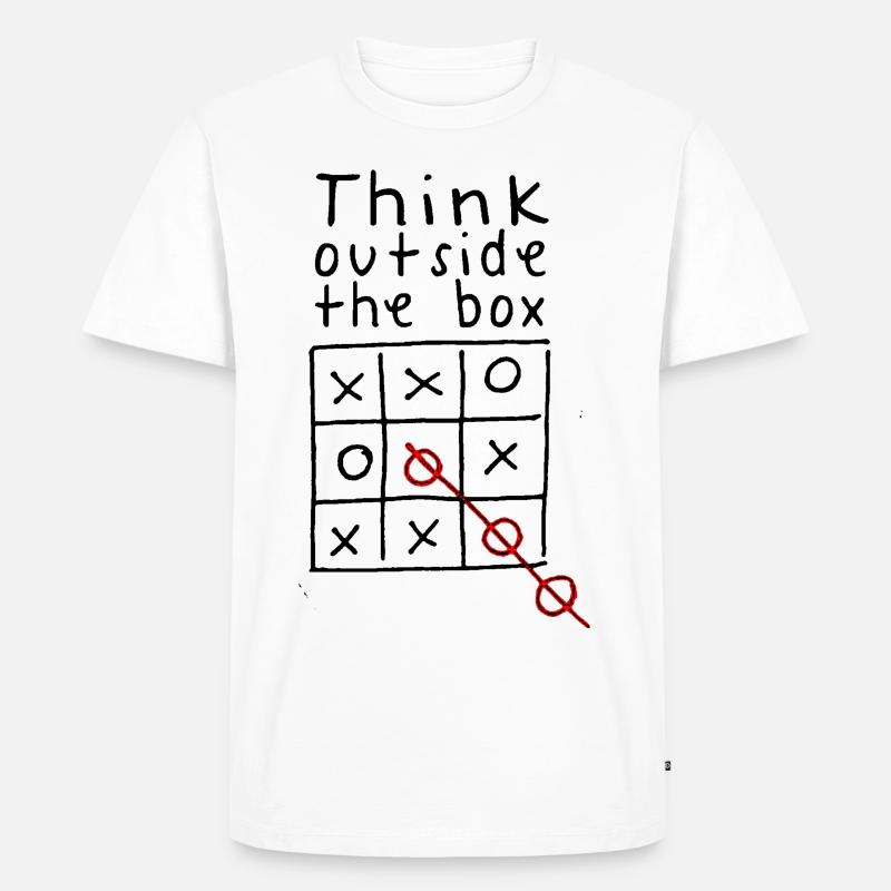 think outside the box - Männer Premium Bio T-Shirt - Weiß