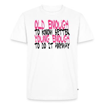 Birthday Shirt - Best Quotation - T-shirt Premium bio Homme - blanc - Devant - Nico (187cm)
