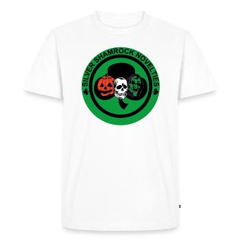Nouveautés Silver Shamrock - T-shirt Premium bio Homme - blanc - Devant - Nico (187cm)