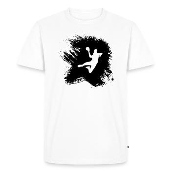 Volleyball Gift Sports Club - Men's Premium Organic T-Shirt - white - Front - Nico (187cm)