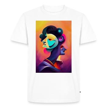 Bal masqué à Venise - T-shirt Premium bio Homme - blanc - Devant - Nico (187cm)