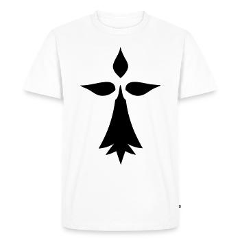 ermine logo brittany - Men's Premium Organic T-Shirt - white - Front - Nico (187cm)