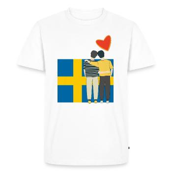 Suède Eurovision - T-shirt Premium bio Homme - blanc - Devant - Nico (187cm)