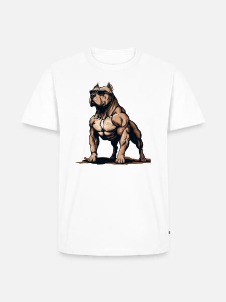 Bitbull The Gorilla - Men's Premium Organic T-Shirt - white