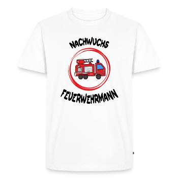 junior firefighter gift firefighter - Men's Premium Organic T-Shirt - white - Front - Nico (187cm)