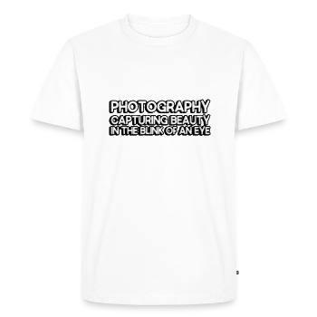 Photographie: capturer la beauté - T-shirt Premium bio Homme - blanc - Devant - Nico (187cm)