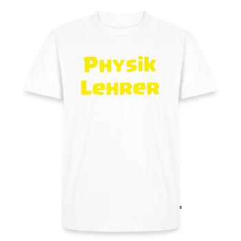 Physics teacher with passion - Men's Premium Organic T-Shirt - white - Front - Nico (187cm)