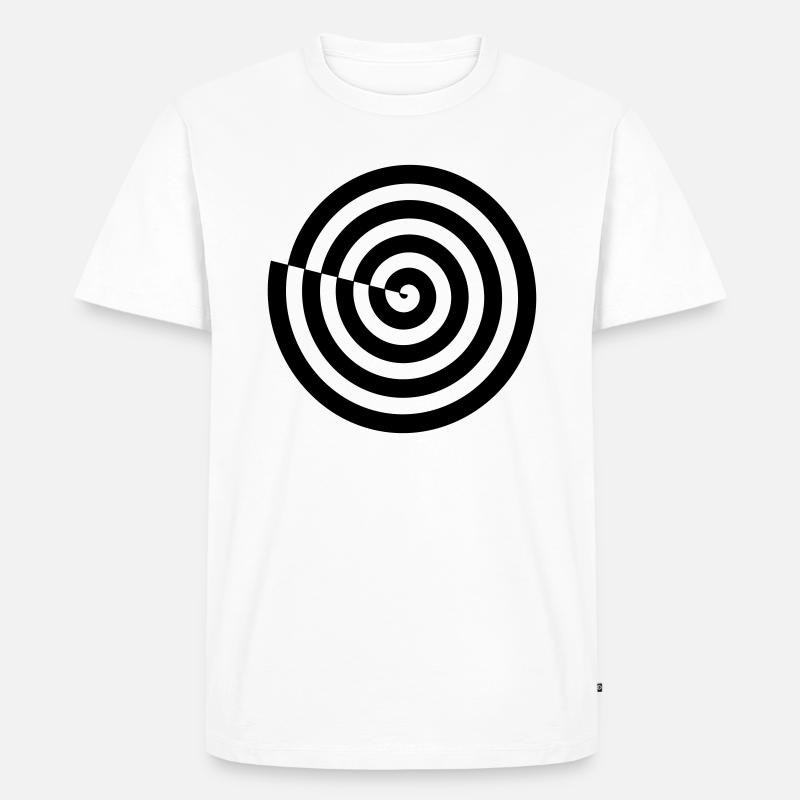 Spirale - Männer Premium Bio T-Shirt - Weiß