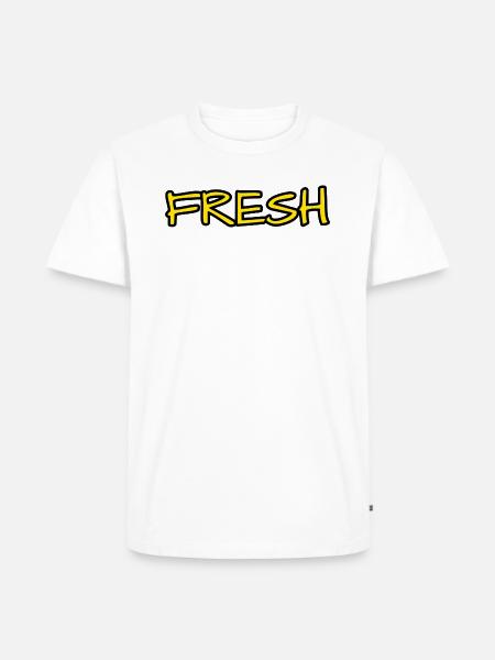 FRESH - Men's Premium Organic T-Shirt - white