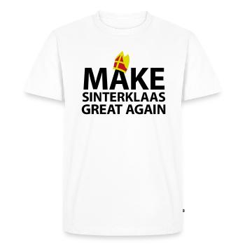 Rendre sa grandeur à Saint-Nicolas - T-shirt Premium bio Homme - blanc - Devant - Nico (187cm)