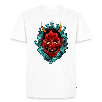 diable - T-shirt Premium bio Homme - blanc - Devant - Nico (187cm)