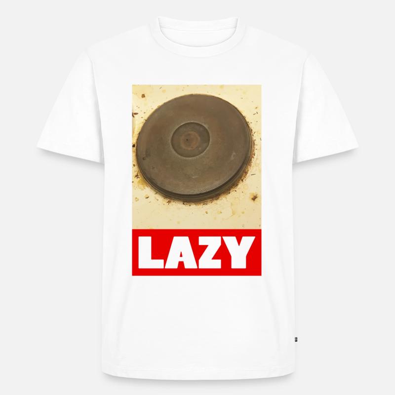 faul - Männer Premium Bio T-Shirt - Weiß