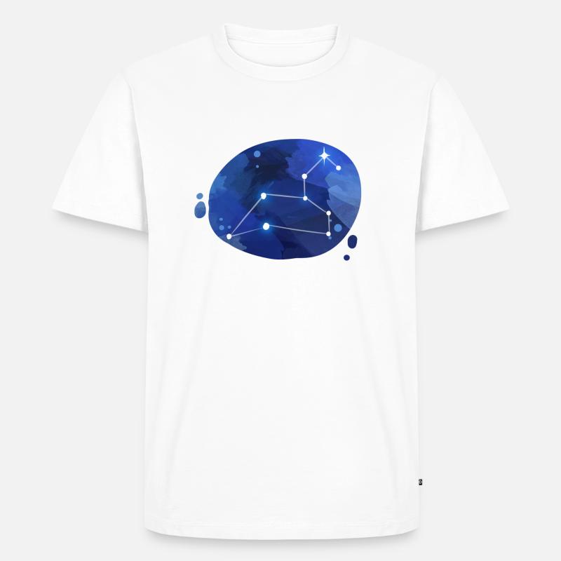 Sternzeichen Löwe Leo - Männer Premium Bio T-Shirt - Weiß
