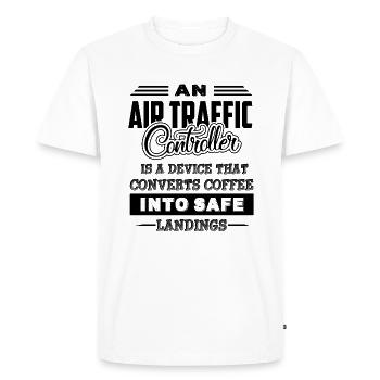 Air Traffic Controller - Men's Premium Organic T-Shirt - white - Front - Nico (187cm)