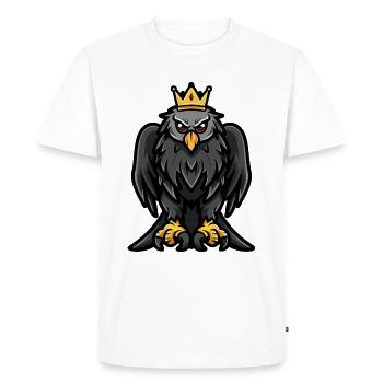 Harpy Bird Comic Crown - Men's Premium Organic T-Shirt - white - Front - Nico (187cm)