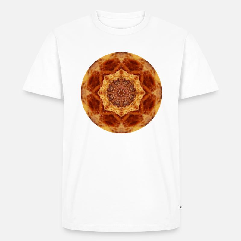 Mandala-Quantum 9 - Männer Premium Bio T-Shirt - Weiß