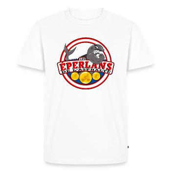 les Éperlans de l’asphalte - T-shirt Premium bio Homme - blanc - Devant - Nico (187cm)