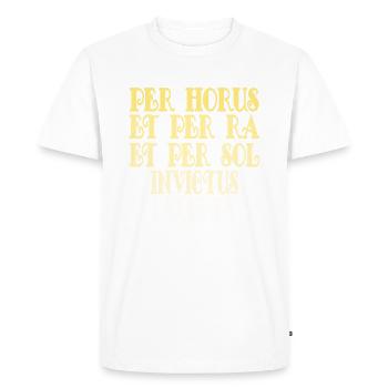per horus - T-shirt Premium bio Homme - blanc - Devant - Nico (187cm)