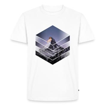 Hike Matterhorn mountain - Men's Premium Organic T-Shirt - white - Front - Nico (187cm)