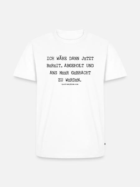 Ans Meer - Männer Premium Bio T-Shirt - Weiß