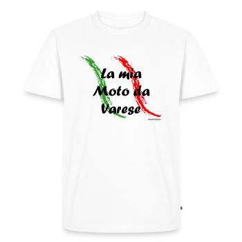 la_mia_moto_varese - Männer Premium Bio T-Shirt - Weiß - Vorne - Nico (187cm)