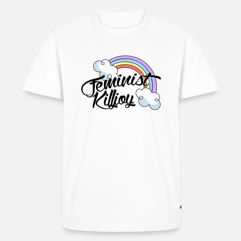 Feministischer Killjoy - Männer Premium Bio T-Shirt - Weiß