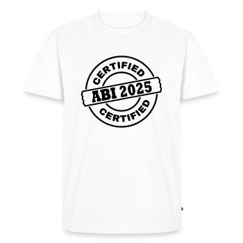 Abi 2025 - Men's Premium Organic T-Shirt - white - Front - Nico (187cm)