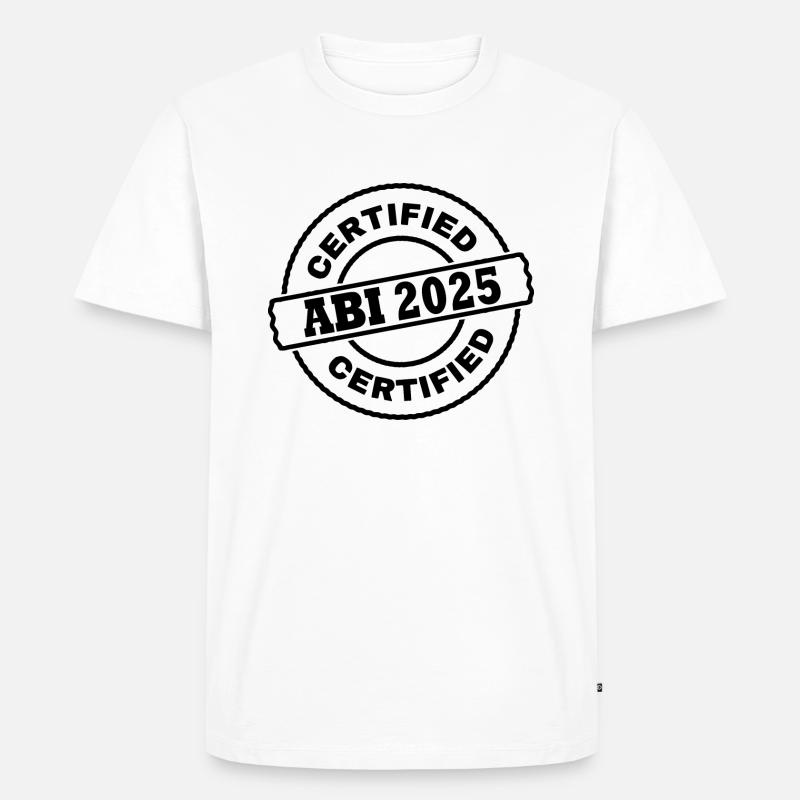 Abi 2025 - Männer Premium Bio T-Shirt - Weiß