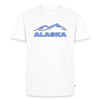 ALASKA - Men's Premium Organic T-Shirt - white - Front - Nico (187cm)