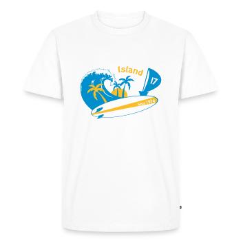 Ile d'Oléron - T-shirt Premium bio Homme - blanc - Devant - Nico (187cm)