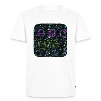 ABC Life 123 - Club WoW - T-shirt Premium bio Homme - blanc - Devant - Nico (187cm)