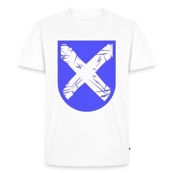 The Scots - Men's Premium Organic T-Shirt - white - Front - Nico (187cm)