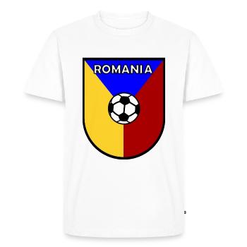 Footballers from Romania - Men's Premium Organic T-Shirt - white - Front - Nico (187cm)