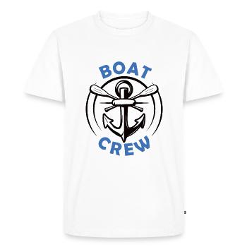 Boat crew as a group Boating - Men's Premium Organic T-Shirt - white - Front - Nico (187cm)