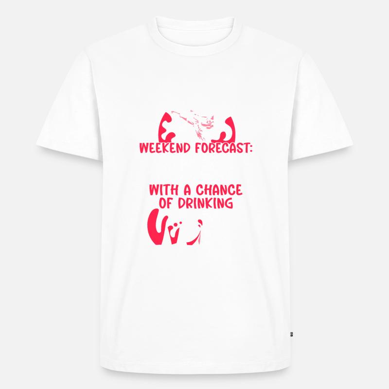 Weekend Forecast Karate Wine - Männer Premium Bio T-Shirt - undefined