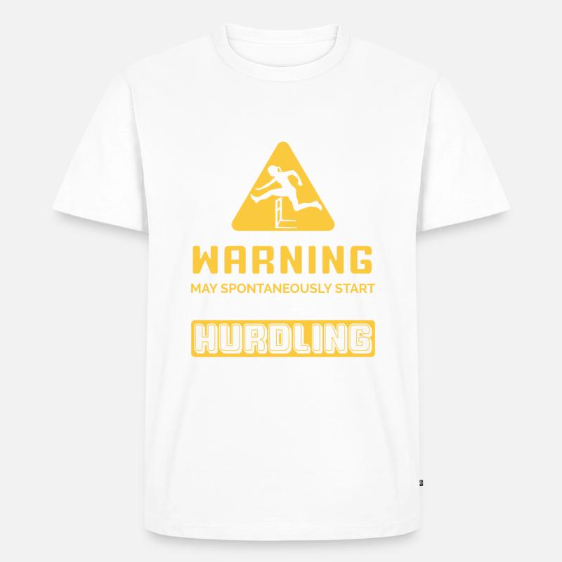 Spontaneously start talking about Hurdling - Männer Premium Bio T-Shirt - undefined