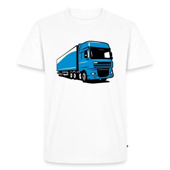 Robot de camion camion - T-shirt Premium bio Homme - blanc - Devant - Nico (187cm)