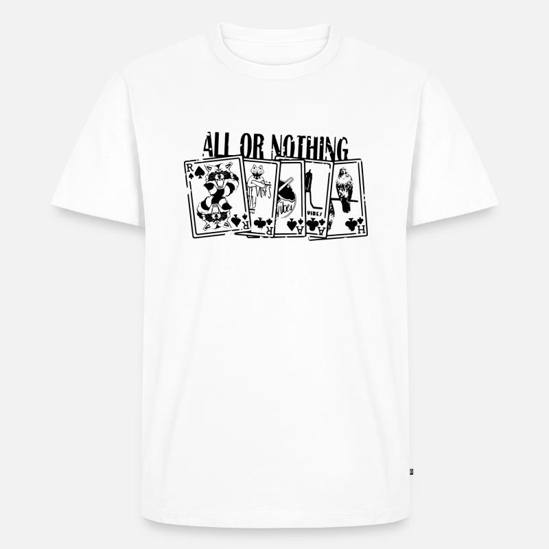 Alles oder Nichts - Fulle Flash - Männer Premium Bio T-Shirt - Weiß