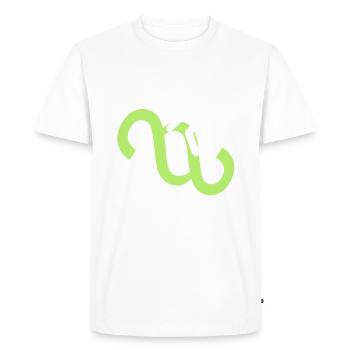 Paragraphenreiter Color - Men's Premium Organic T-Shirt - white - Front - Nico (187cm)