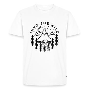 Dans la nature - T-shirt Premium bio Homme - blanc - Devant - Nico (187cm)