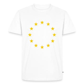 Pas de sortie - T-shirt Premium bio Homme - blanc - Devant - Nico (187cm)
