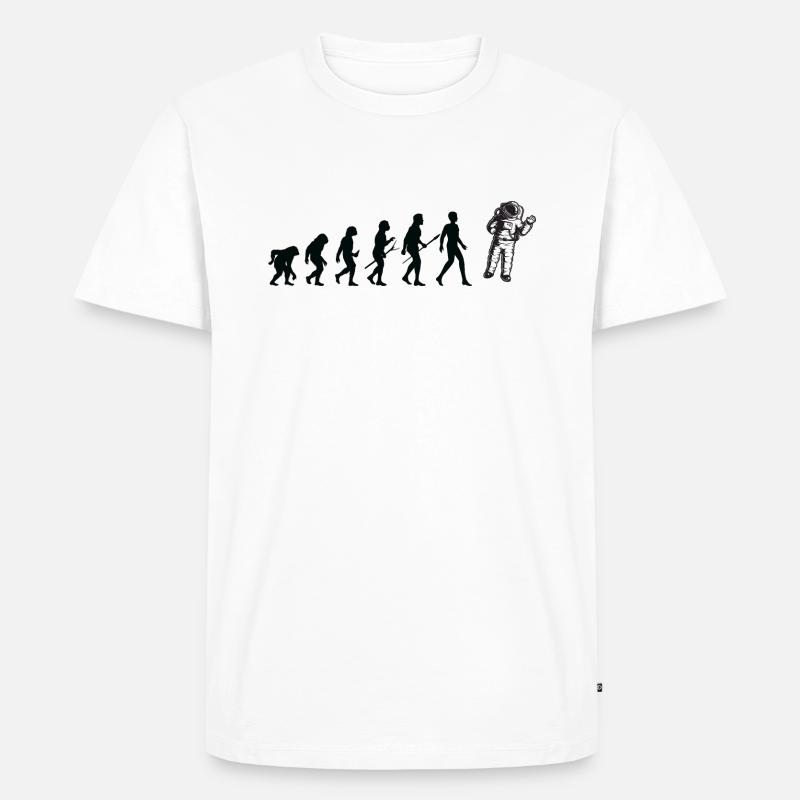 Evolution Spatial - Men's Premium Organic T-Shirt - white