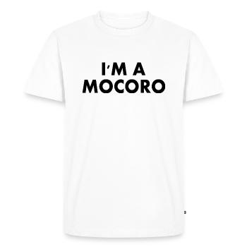 I'm a mocoro - T-shirt Premium bio Homme - blanc - Devant - Nico (187cm)