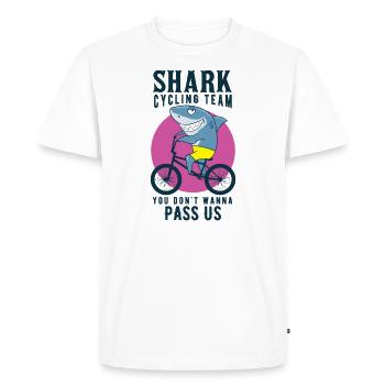 vélo - T-shirt Premium bio Homme - blanc - Devant - Nico (187cm)