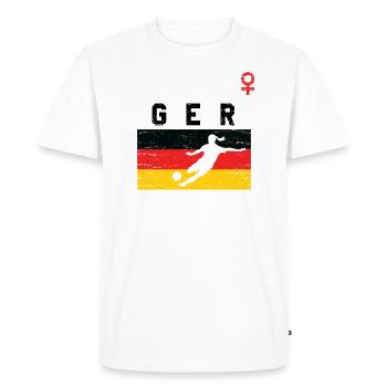 Women's football Germany - Men's Premium Organic T-Shirt - white - Front - Nico (187cm)