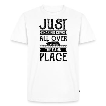 Agriculture agricole - T-shirt Premium bio Homme - blanc - Devant - Nico (187cm)