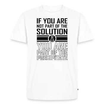 chemistry - Men's Premium Organic T-Shirt - white - Front - Nico (187cm)